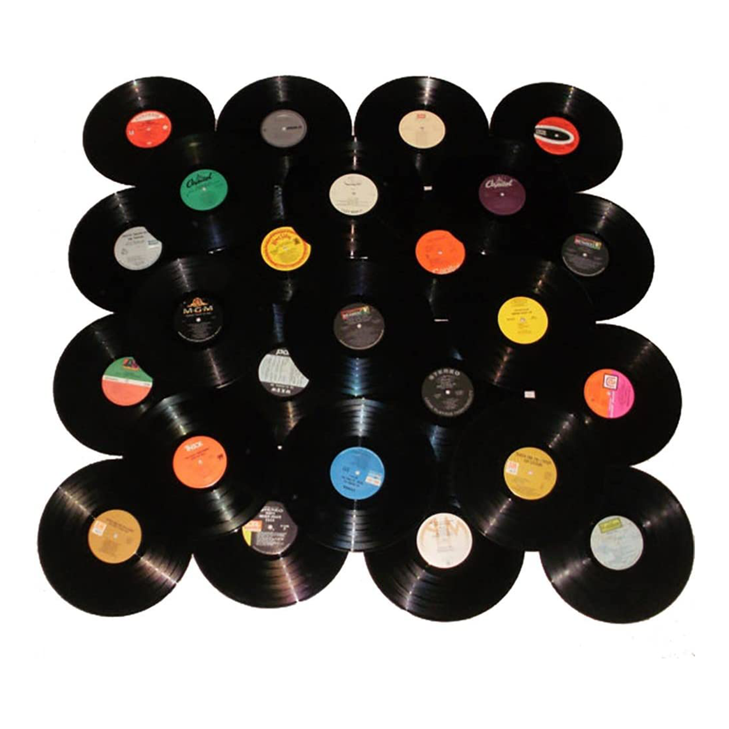 12 Vinyl Records for Crafts & Decoration (Pack of 10)